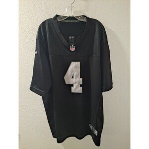 Nike NFL On Field Las Vegas Raiders Derek Carr #4 Men Black Mesh Sewn 56 2XL
